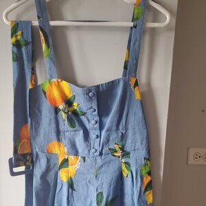 Orange summer romper! Size small, Privacy Please is the designer.